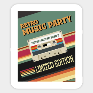 Cassette Tape Retro Vintage T-Shirt Sticker